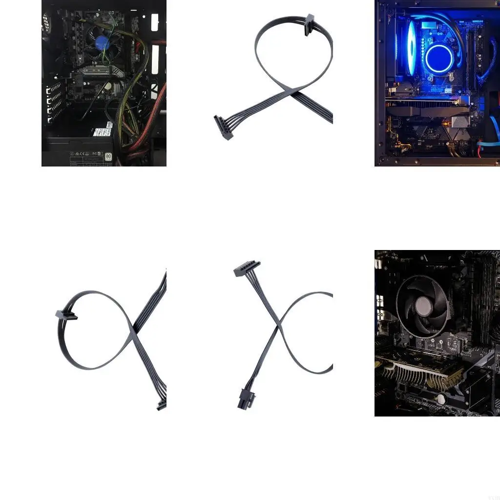 ダブル15pinからmini 4pin/4pin/min6pinハードドライブケーブル電源ケーブル