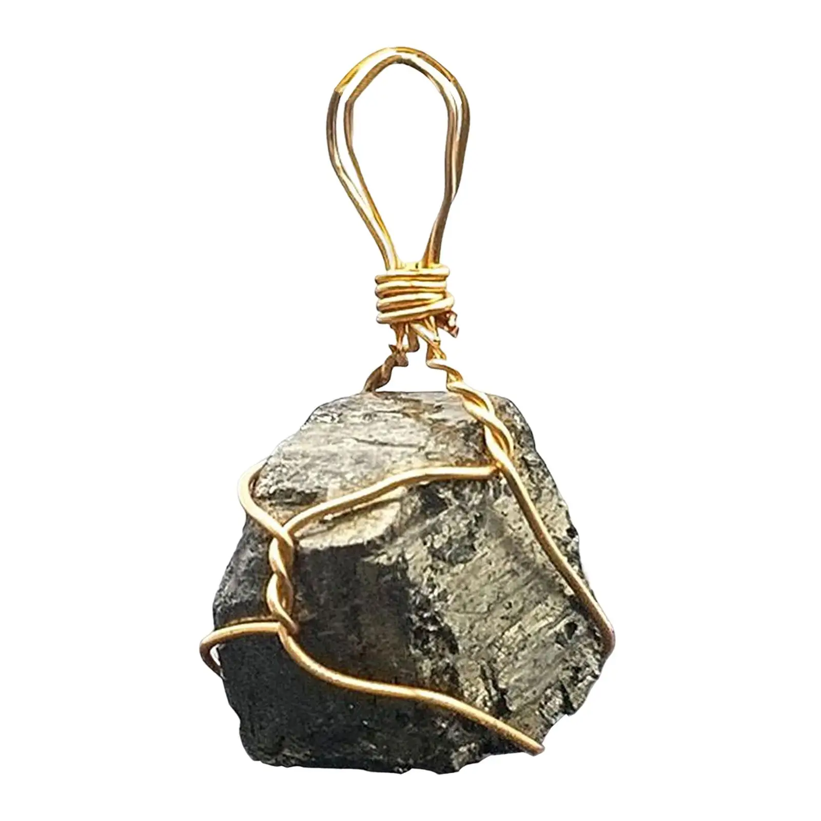 Pyrite Stone Jewelry Necklace Pendant for Women And Men Exquisite