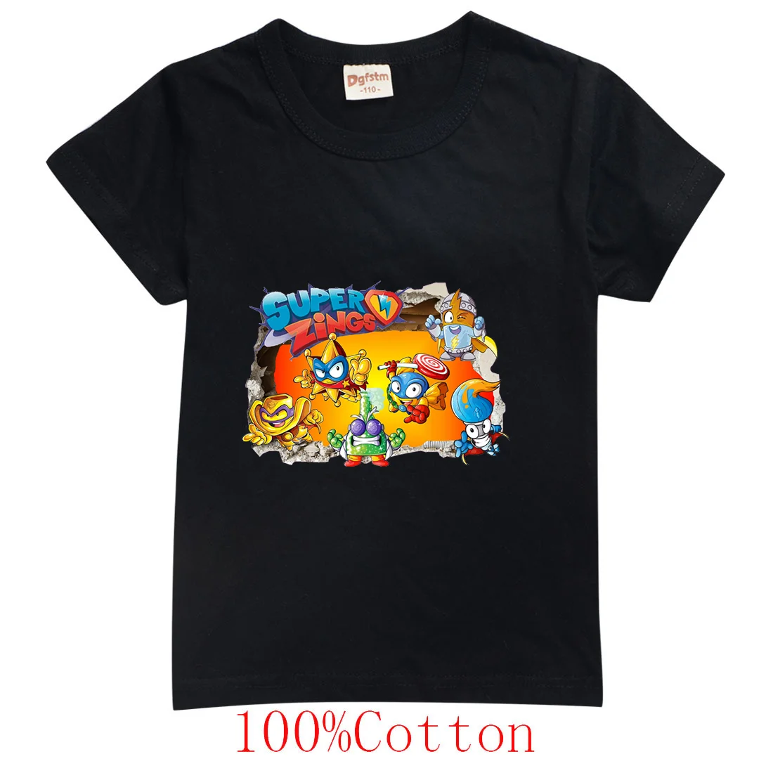 

Summer Cartoons Super Zings Cotton Kids Clothes Cool Children T-Shirts Casual Fashion Tops Boys Girls Teenager Clothes Tee Shirt