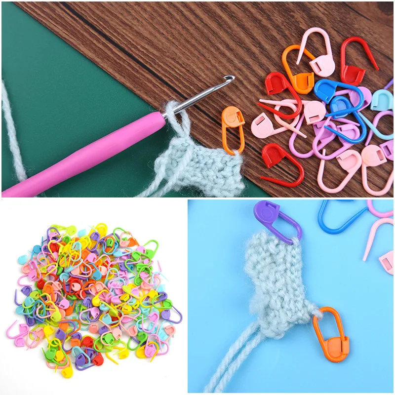 Komplettes Strickwerkzeug-Set – Stricknadeln in verschiedenen Farben und Mini-Verschlüsse, Organizer-Box für handgefertigte Kleidungsstücke und Textil-DIY TMZ – Detail 2