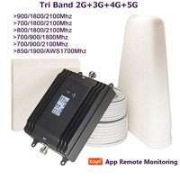 Cell Phone Signal Booster 4G 5G, B1,B3,B8,B20,B28,Tri Band LTE Repeater,GSM 3G Signal Amplifier, for All carriers App Monitoring