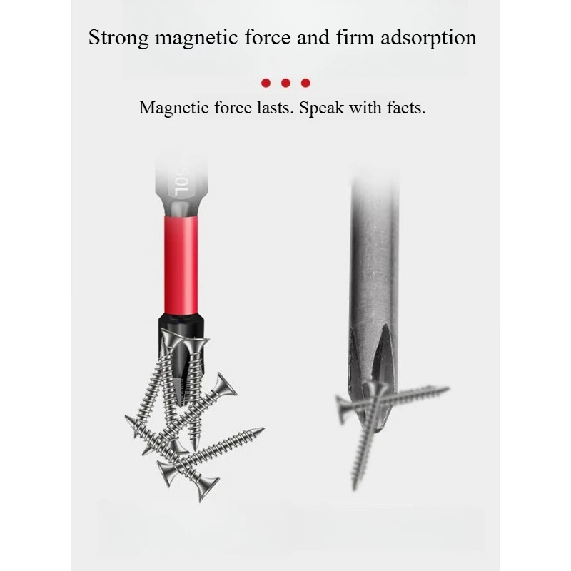 Cross-shaped screwdriver tool for strong magnetic superhard lengthening impact-resistant electric hand electric drill
