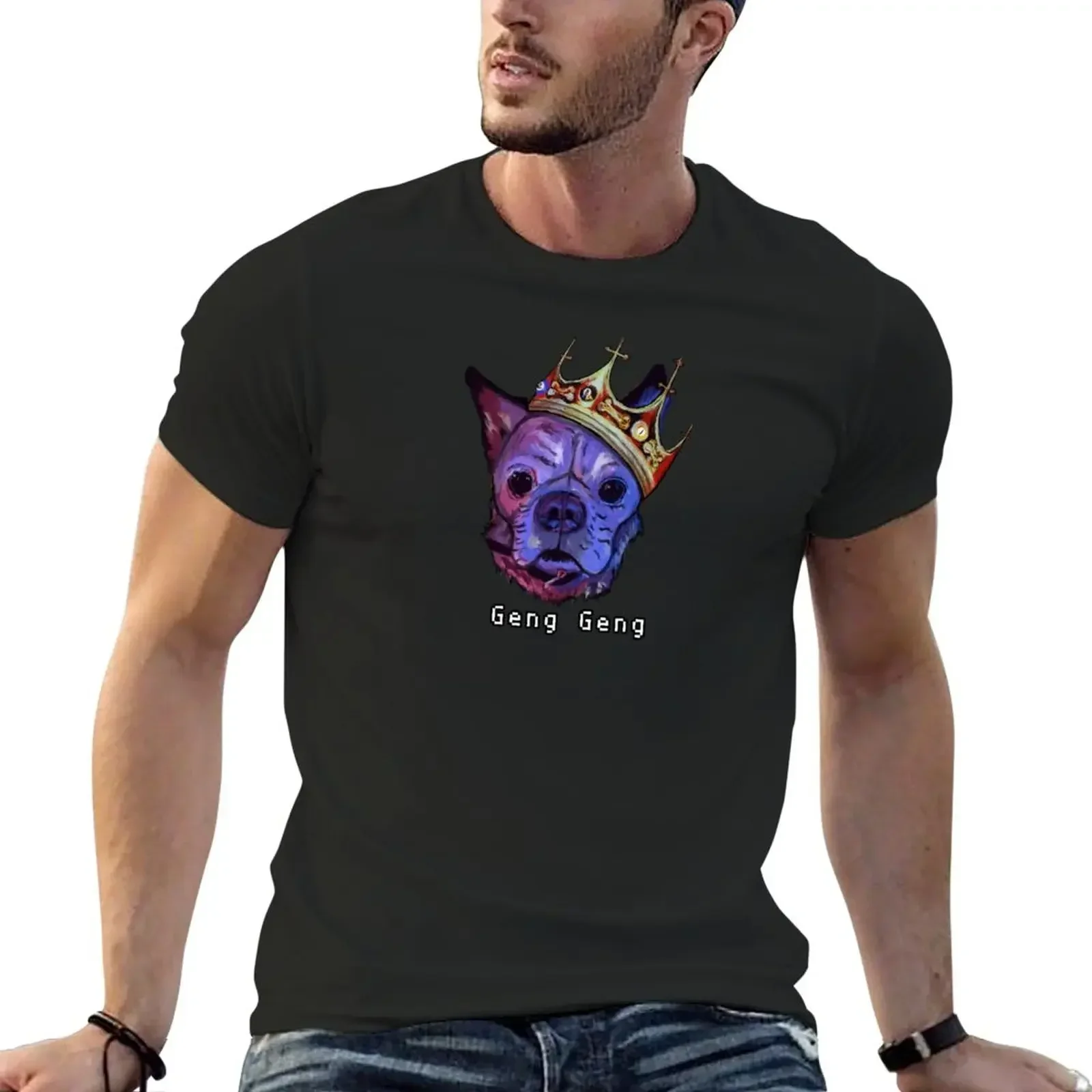 Geng-Camiseta con diseño personalizado para hombre, ropa de anime, camisetas de verano