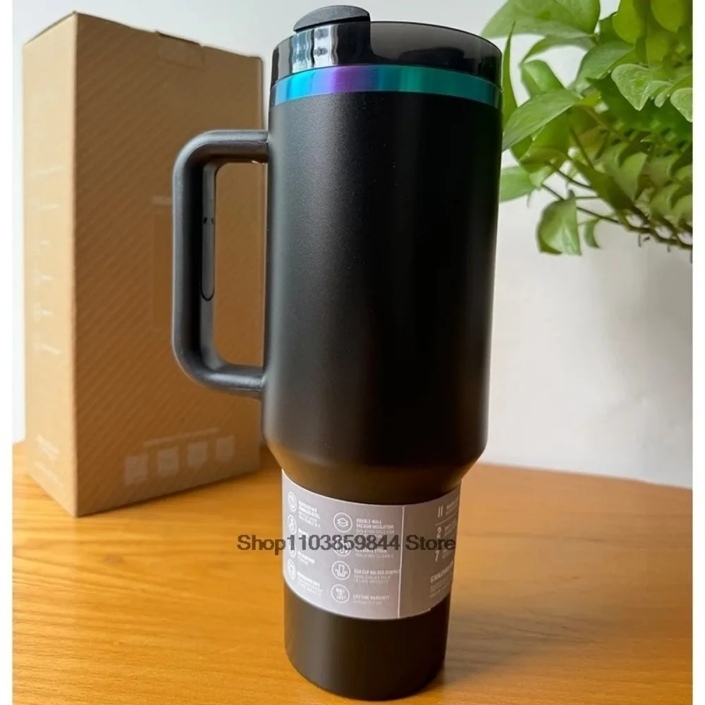 2025 new  Large Capacity 40Oz Stainless Steel Vacuum Flask - Insulated Tumbler Cup with Lids and Straws, Perfect for Travel