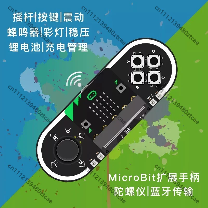 Microbit Joystick Remote Controller Vibration Built-in Battery Expansion Board Microbit Programming DIY Kit