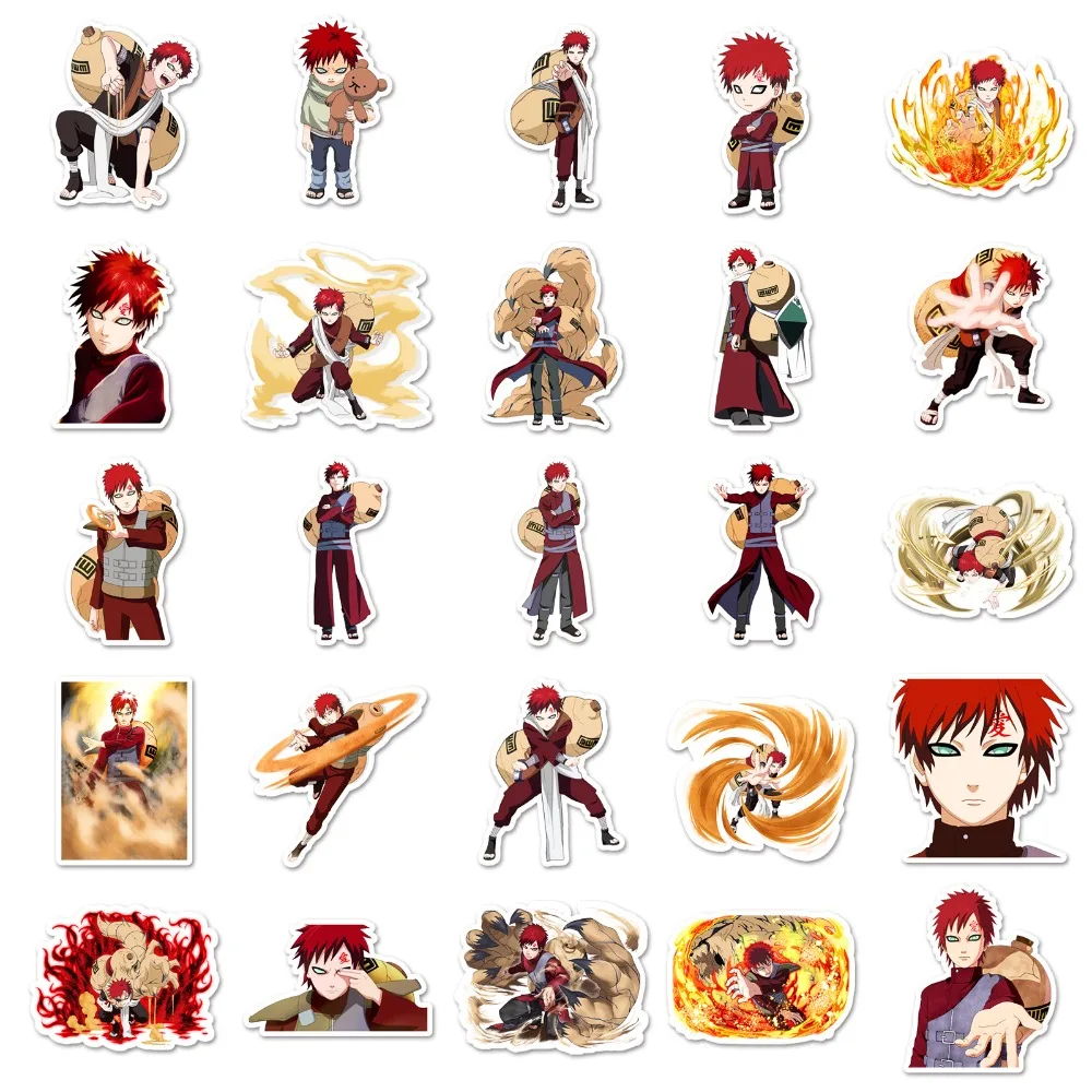 50 Stück Anime Naruto Gaara Graffiti Aufkleber Koffer Briefpapier Laptop Computer Gitarre Handy DIY Dekorieren Aufkleber