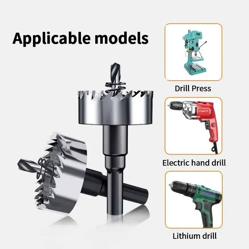 HSS-Lochsäge, 12–100 mm, Kobalt-Hochgeschwindigkeitsstahl, M35-Edelstahl-Werkzeugset für Metall, Edelstahl, Bohren, Metallbearbeitung