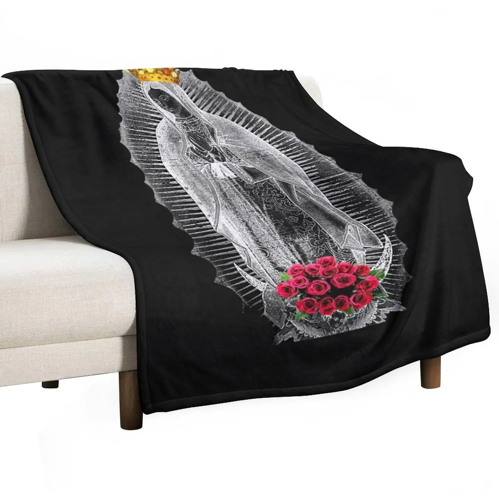 

Our Lady of Guadalupe Virgin Mary of Mexico Mexican Tilma Juan Diego 201-2020 Throw Blanket Thermals For Travel Blankets
