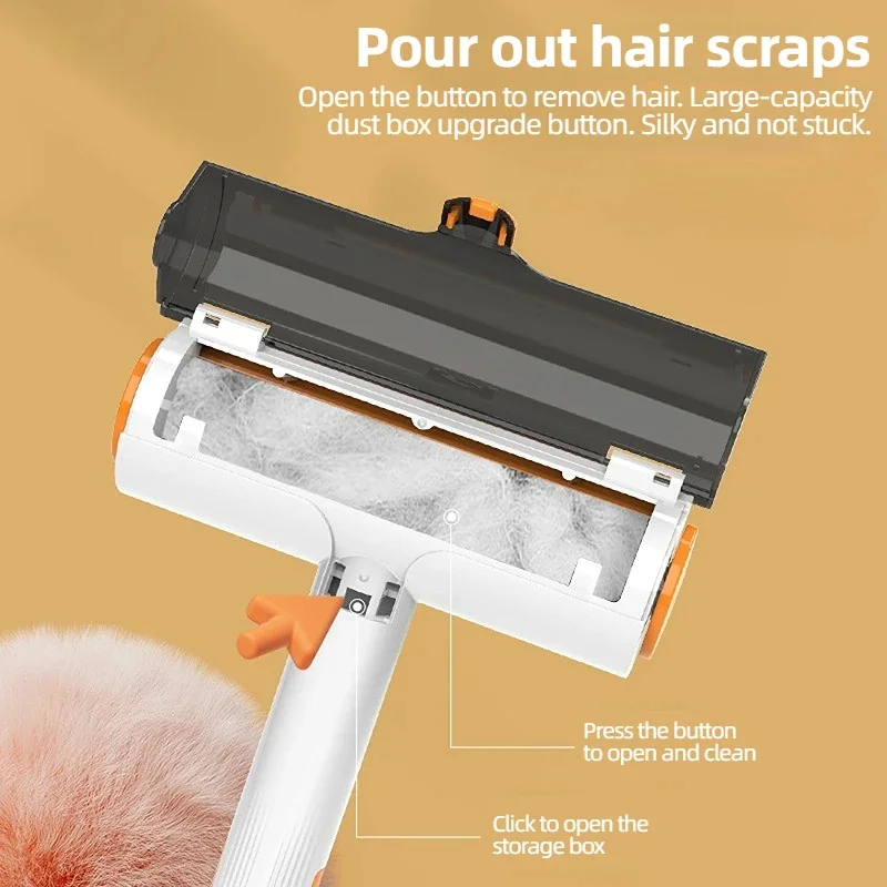 Multifunctional Pet Curler Portable Portable Washable Hair Removal Brush Efficient Household Dog and Cat Roller Hair Stick Tool