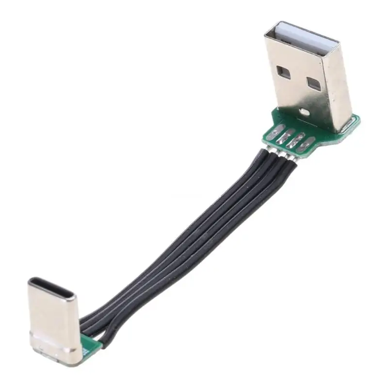 5-200cm Soft Flat Cord USB to USB Charging Cable USB2.0 480Mbps Data Cord Dropship