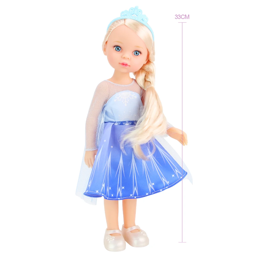 ตุ๊กตาเหมือนจริงขนาด 13 นิ้วสำหรับเด็กผู้หญิง, ตุ๊กตาขยับได้พร้อมชุดแต่งตัว, ของขวัญสะสมวันเกิดสำหรับเด็ก