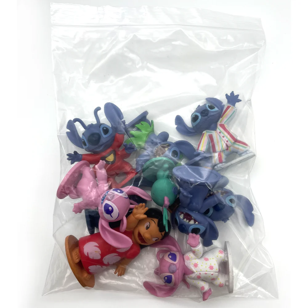 10 قطعة/المجموعة غرزة الملاك الدمى اليدوية أنيمي الكرتون لطيف نموذج سيارة الحلي لعب الأطفال كعكة القبعات العالية أفكار هدية عيد