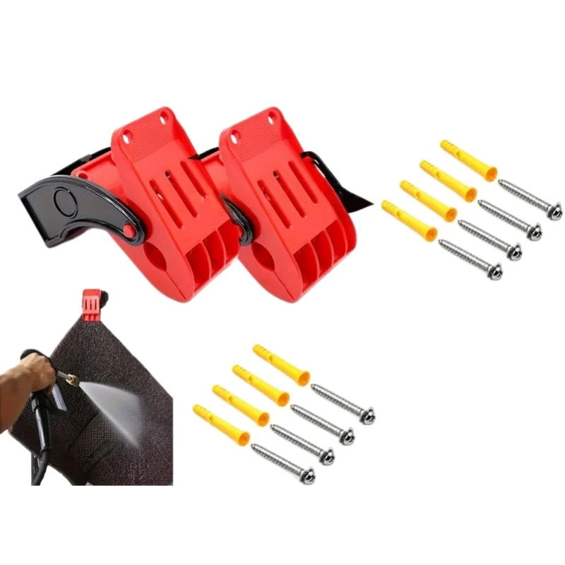 1/2Pcs Car Cleaning Floor Mat Cleaning Hooks Carpet Wash Clamp Multifunctional Mat Clip Tools Auto Carpet Wash Clamp Accessories