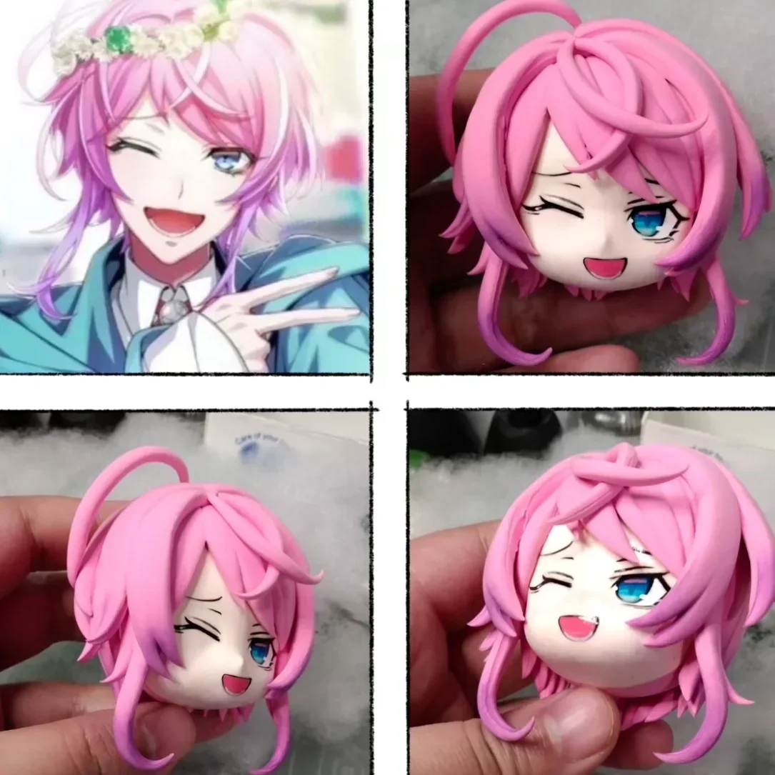 Cabelo personalizado Cabeça Ultra Light Clay, Produto artesanal, Produto personalizado, Jogo de Anime, Cosplay Toy Acessórios, Gsc Ob11 e Ob22