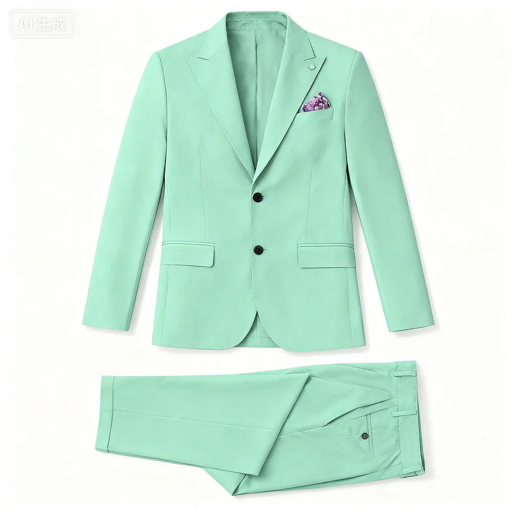 

Мужской костюм-смокинг Slim Fit, комплект из 2-х предметов: пиджак и брюки, мужской костюм с пиковыми лацканами Terno для свадьбы, лета, пляжа, банкета, полный мужской комплект