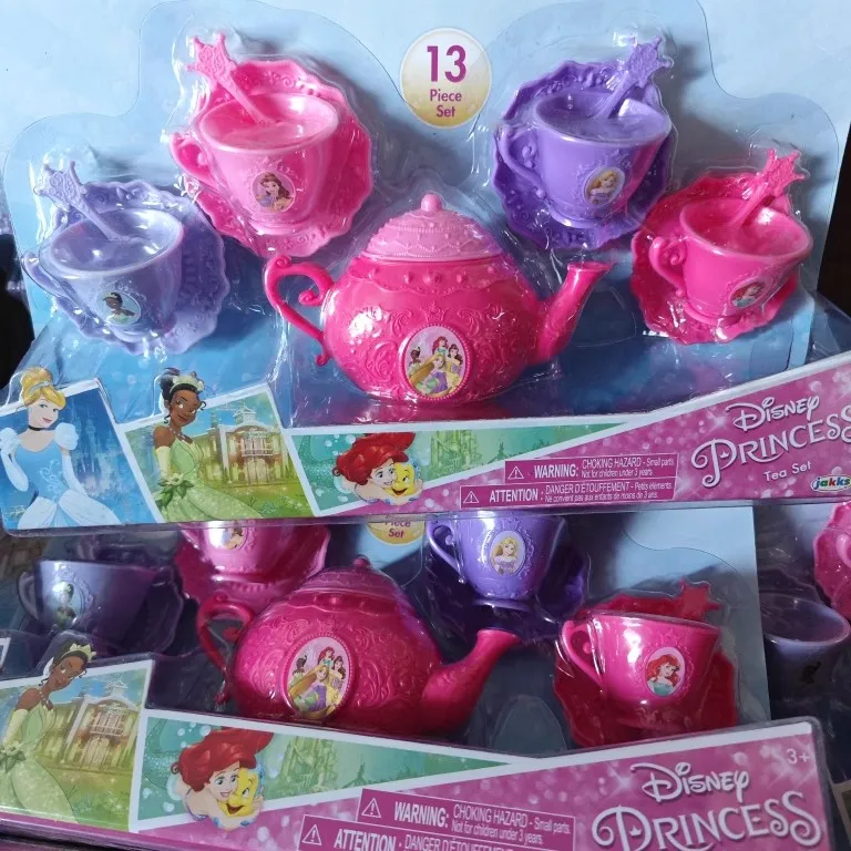 Disney Princess Mermaid Belle Tea Set Party Decoration, Cup, Teapot, and Family Toy Set Gifts Given To Girls