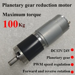36GP-555 planetary gear DC motor can speed control micro high torque low speed motor 12V24V