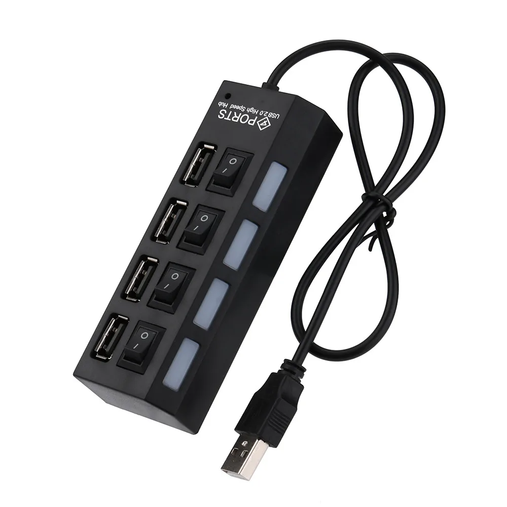 USB 2.0 Hub 7-Ports / 4-Ports USB Splitter USB A Port Data Hub for Laptop PC Computer Mobile HDD Flash Drive