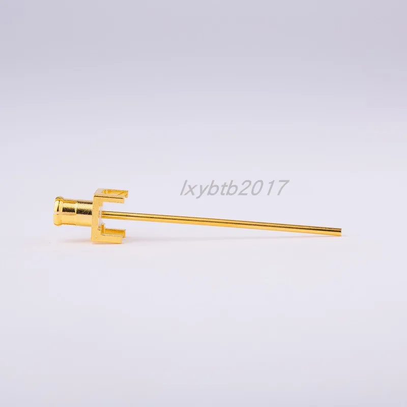 

MCX-JHD30 RF connector inner conductor lengthened male seat PCB socket MCX-JE positive four-leg antenna total length 36