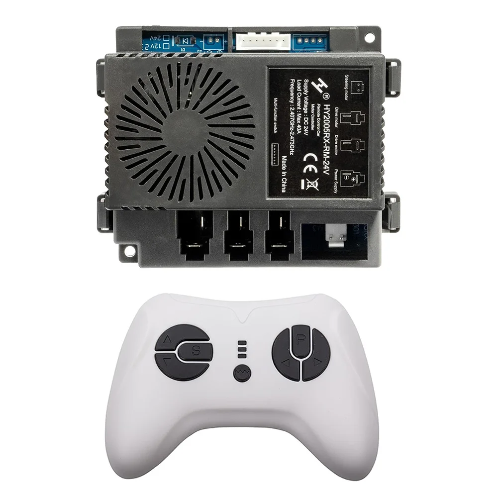 

HY2005RX-RM-24VV детский приемник электромобиля, пульт дистанционного управления, 24 В, 2,4G, пульт дистанционного управления, контроллер двигателя, аксессуар