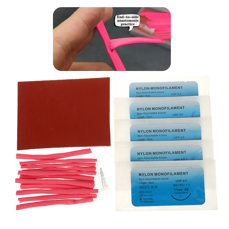 Blood Vessel Suture Practice Kit Microscopy Vascular Anastomosis Suture Practice Model Training Does Not Easily Break