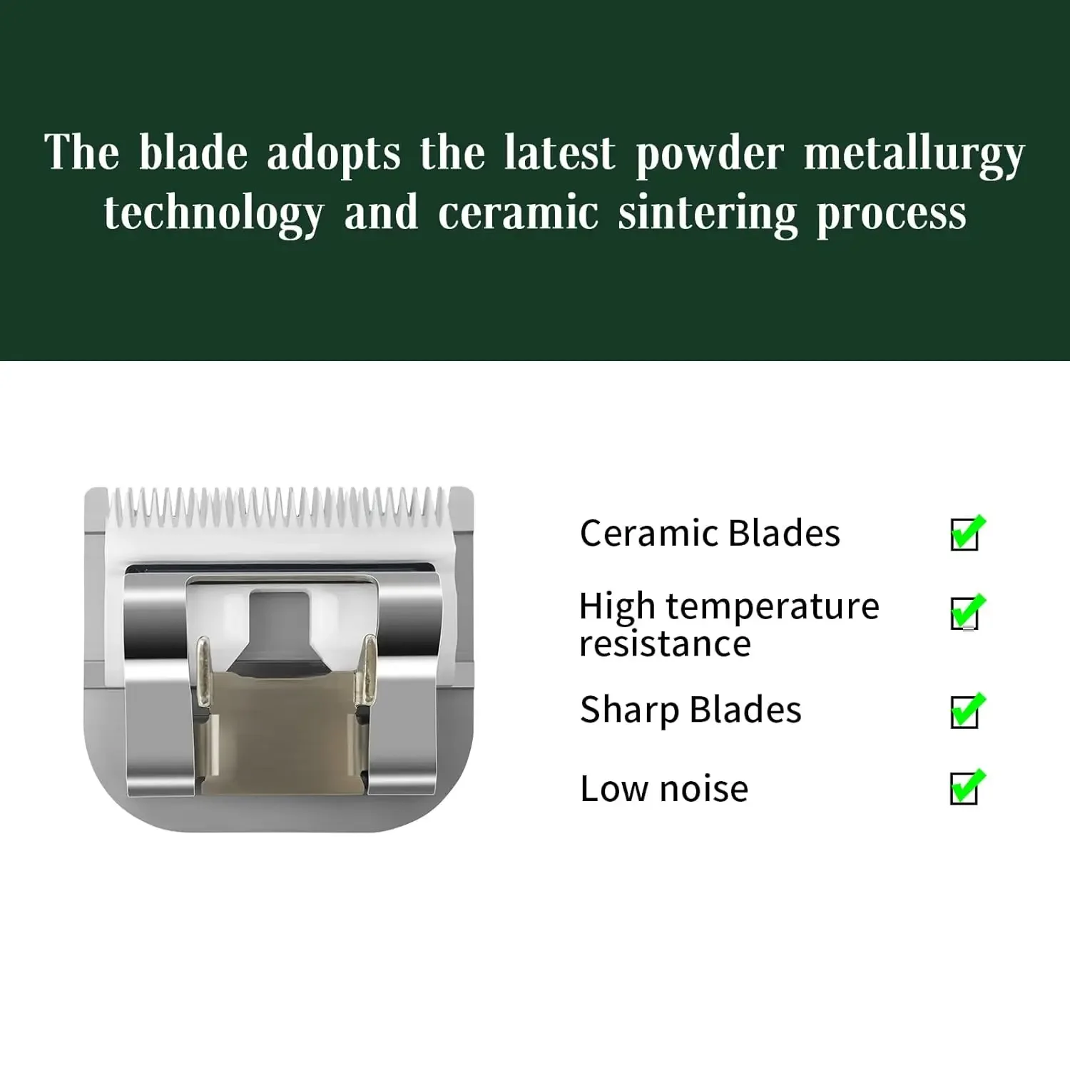 شفرات سيراميك بديلة قابلة للفصل لسلسلة Andis AGC وBDC وBGC وMBG وOster Classic 76/Star-Teq/Power-Teq وسلسلة Wahl KM10