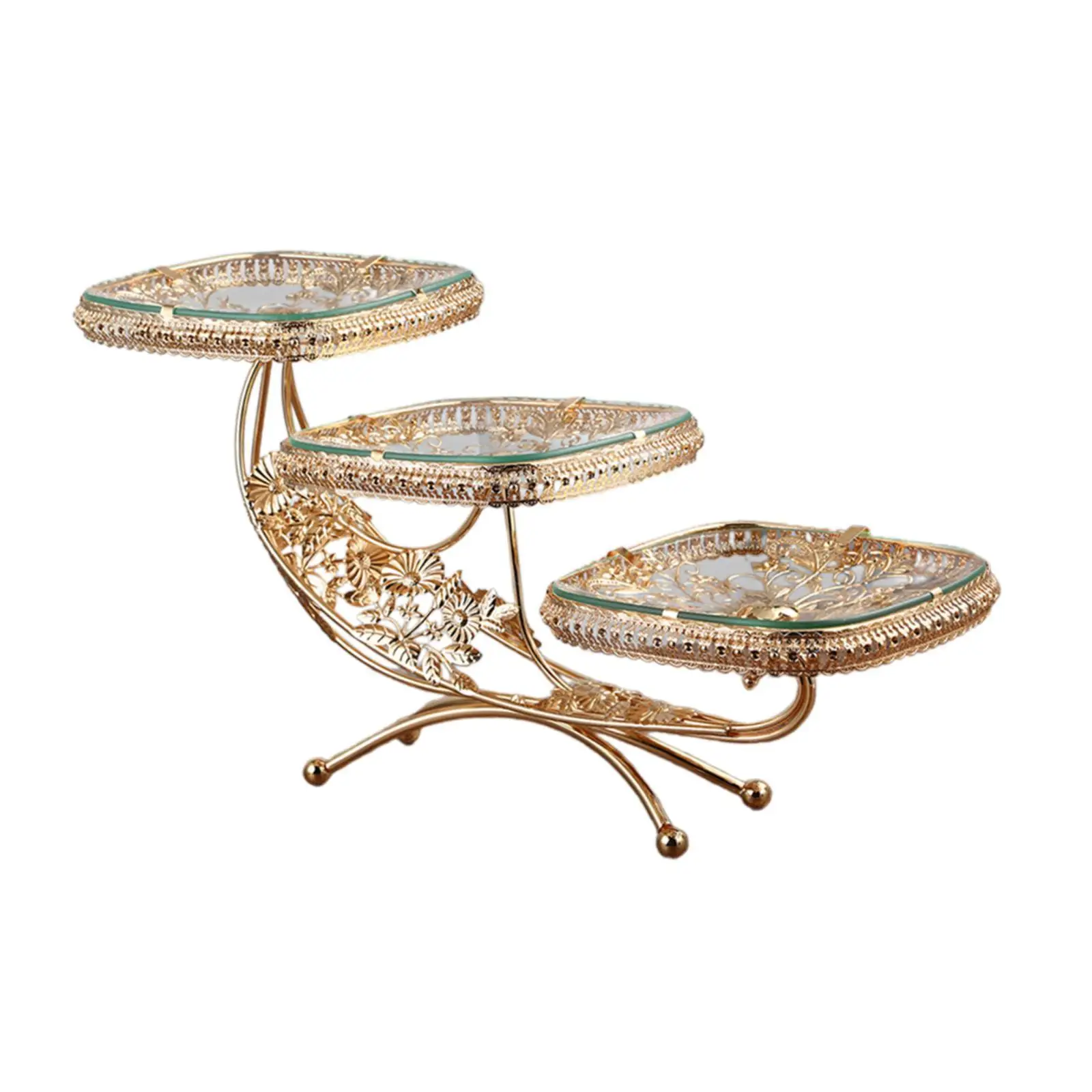 

Layered Cupcake Stand Trim Tray 3 Layer Dessert Buffet Display Tower for Restaurant Kitchen Household Vanity Tray Party Supplies