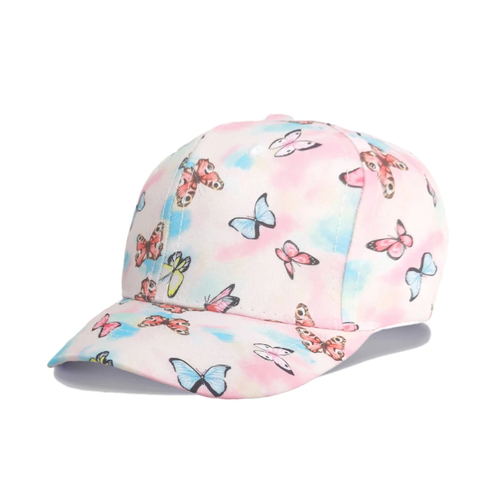 New Children\'s Kids Baseball Cap for Girl Boy Spring Summer Baby Sun Hat Printed Polyester Fiber Toddler Peaked Snapback Kепка