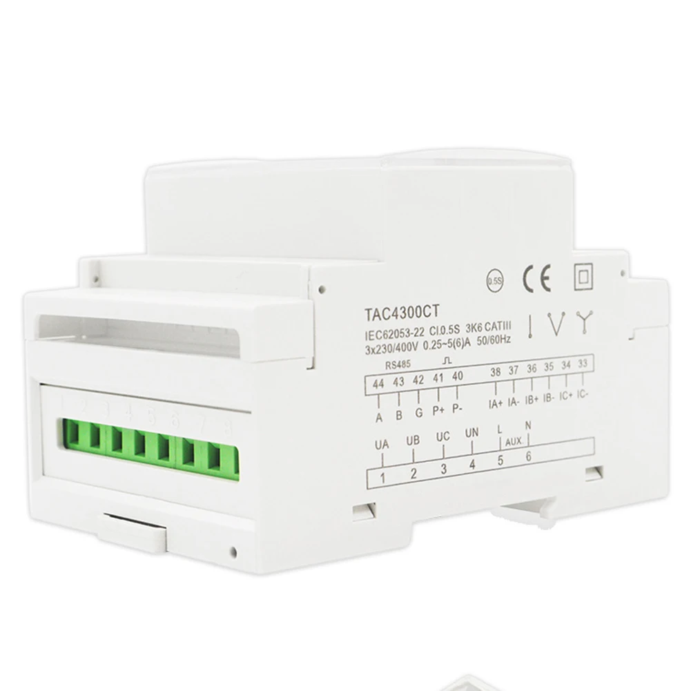 TAC4300 Three Phase For Smart Energy Meter For RS485 DIN Rail Electricity Monitor For Industrial Power Usage Analysis 230V AC