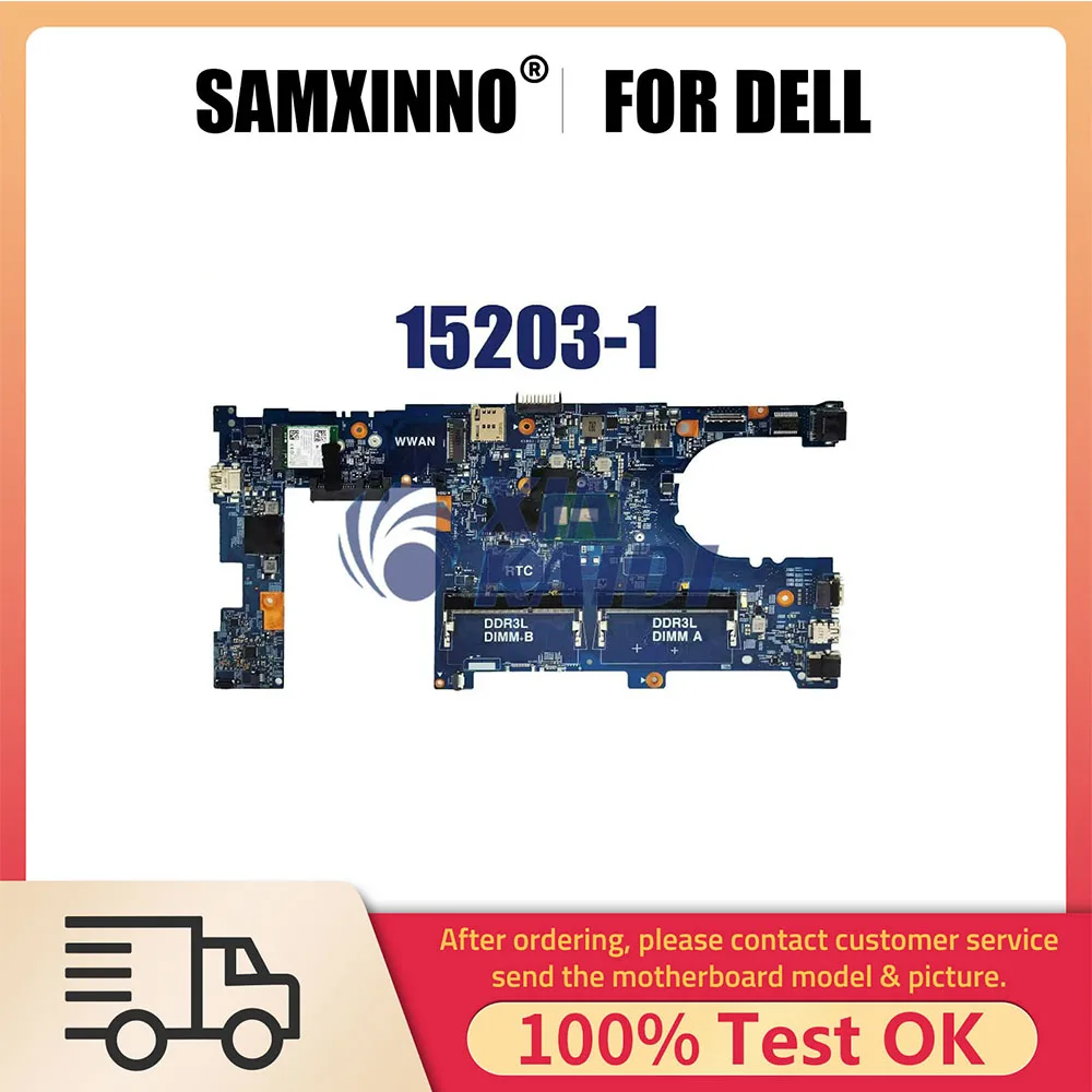 Notebook Mainboard For Dell Latitude 3350 15203-1 Laptop Motherboard With i3-5005U i5-5200U CPU CN-028CG2 CN-0JV3DW 100% Tested