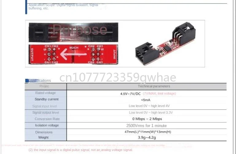 Digital Servo Isolator with Dual Channel, High Speed Magnetic Isolator, M2CH, Servo