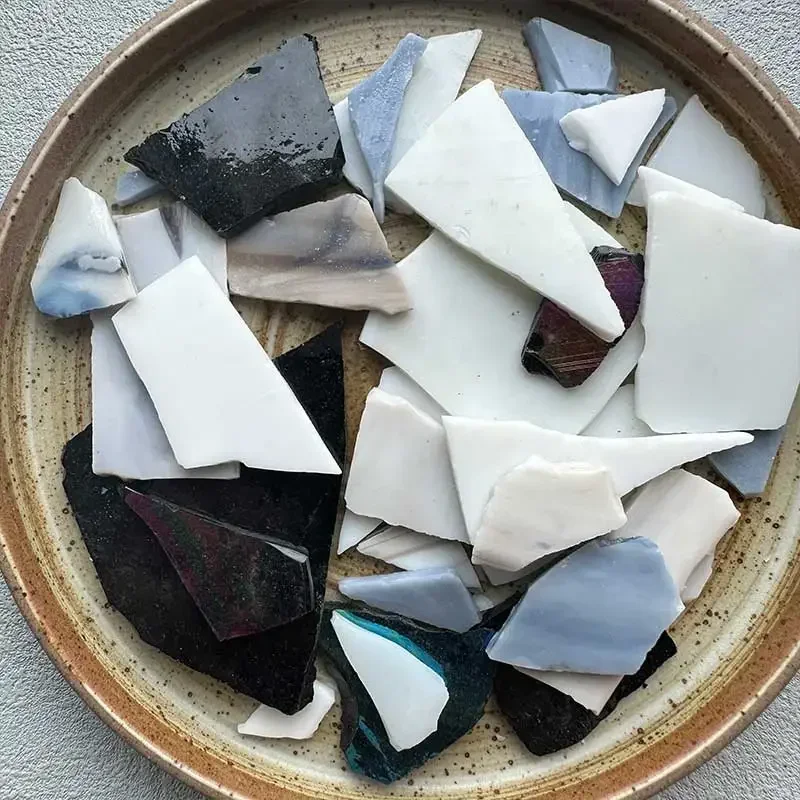 

100g/Lot Mosaic Tiles Stained Glass Mosaic DIY Handmade Coaster Mosaic Puzzle Making Art Wall Decoration Supplies Color arte 97
