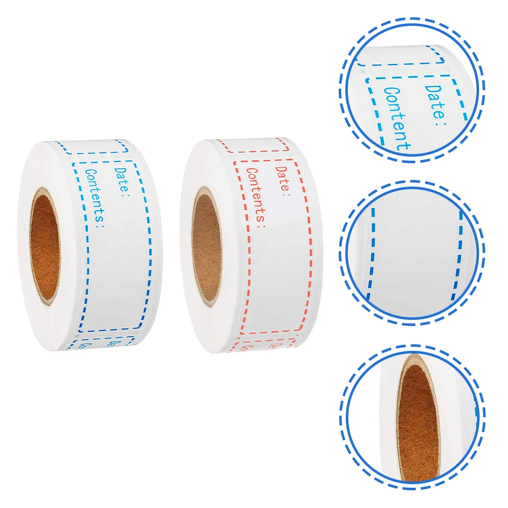 

2pcs Food Date Labels Removable Kitchen Labels Stickers Spice Jar Label Markers Storage Freezer Container Organizer Easy Peel