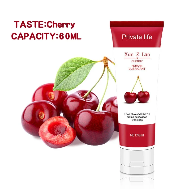 30/60ml Sex Lubricant Peach/Strawberry/Banana/Grape Sex Oil Vaginal/Anal/Penis Gel Adults oral products Fruit flavor Cream