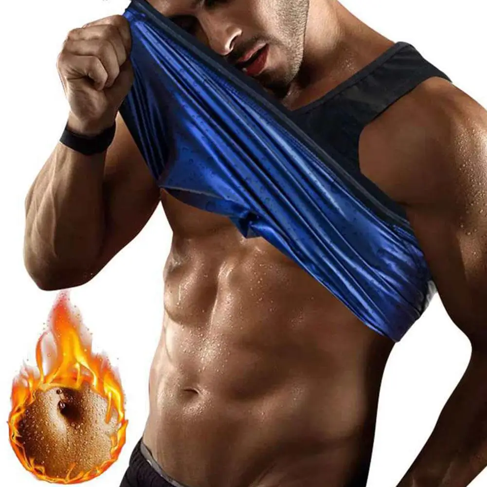 Chaleco de sudor adelgazante para hombres, modelador de cuerpo, entrenador de cintura, ropa interior de entrenamiento, corsé de sudor