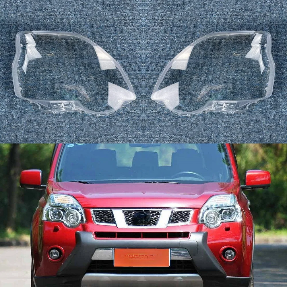 

Автомобильные аксессуары для Nissan X-Trail 2011 2012 2013, Прозрачный Абажур для фары, корпус для фары из оргстекла