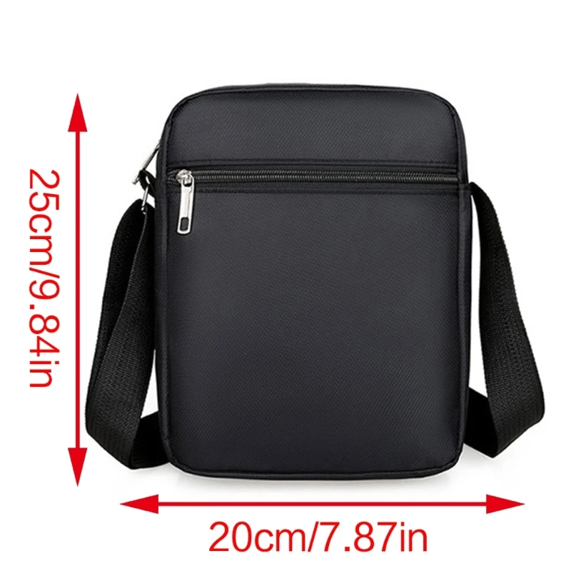 Bolsas ombro masculinas Oxford Casual Crossbody Bolsa Bolsas negócios multifuncionais