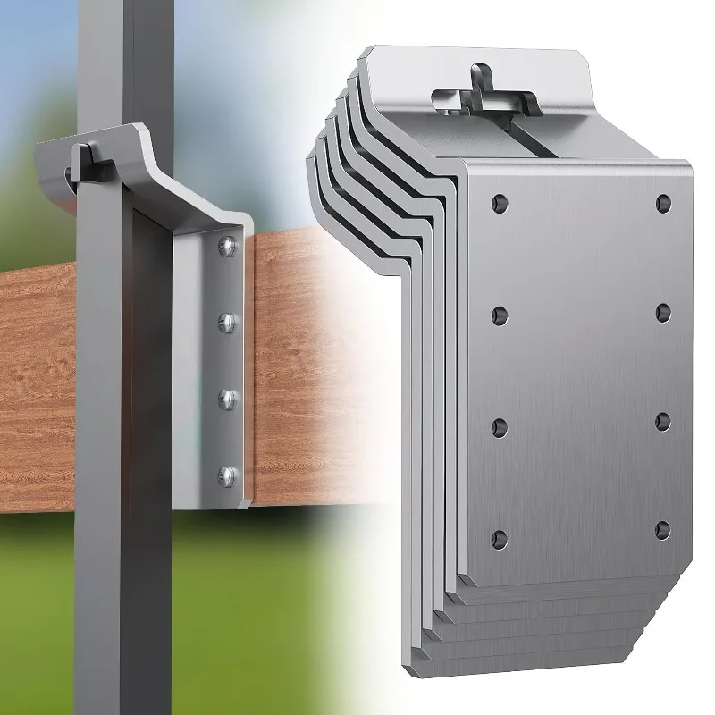 

6 шт./компл. кронштейн для Т-образного столба, вешалка для мишеней, кронштейн для забора для Т-образных стоек, прочный металлический кронштейн для забора