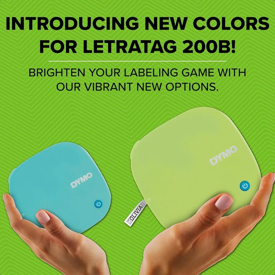 LetraTag 200B Bluetooth Label Maker Compact Label Printer Connects Through Bluetooth Wirel Technology to iOS and Android Includ