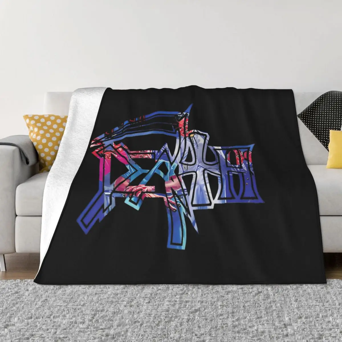 

Rock Band Heavy Metal Death Blankets Fleece Textile Decor Multi-function Warm Throw Blankets for Home Travel Bedspread