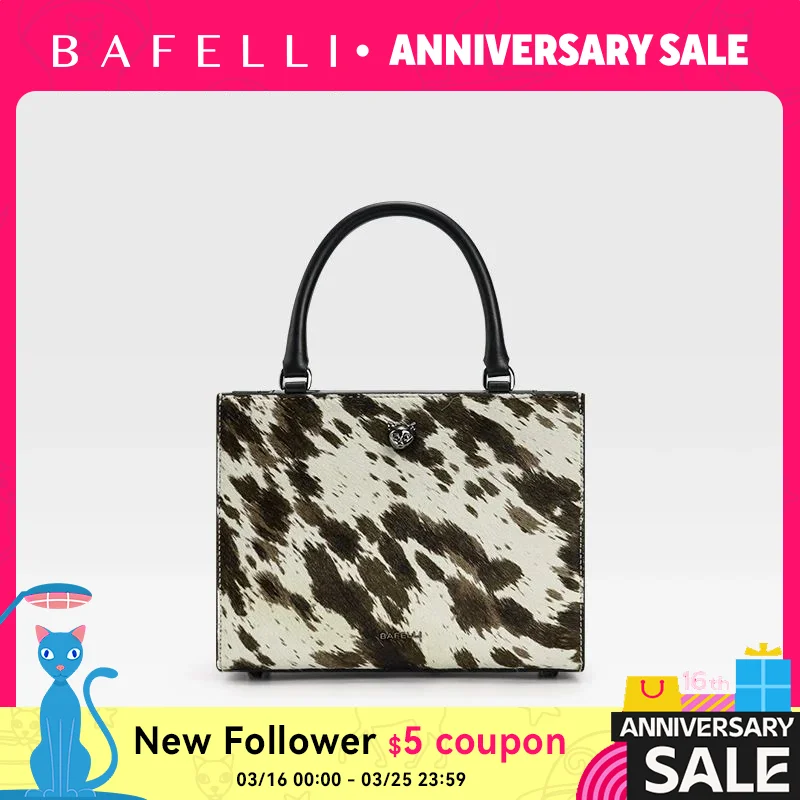 

High-end leather and fur splicing series, small and medium-sized commuter handbag, messenger bag, light luxury women's bag