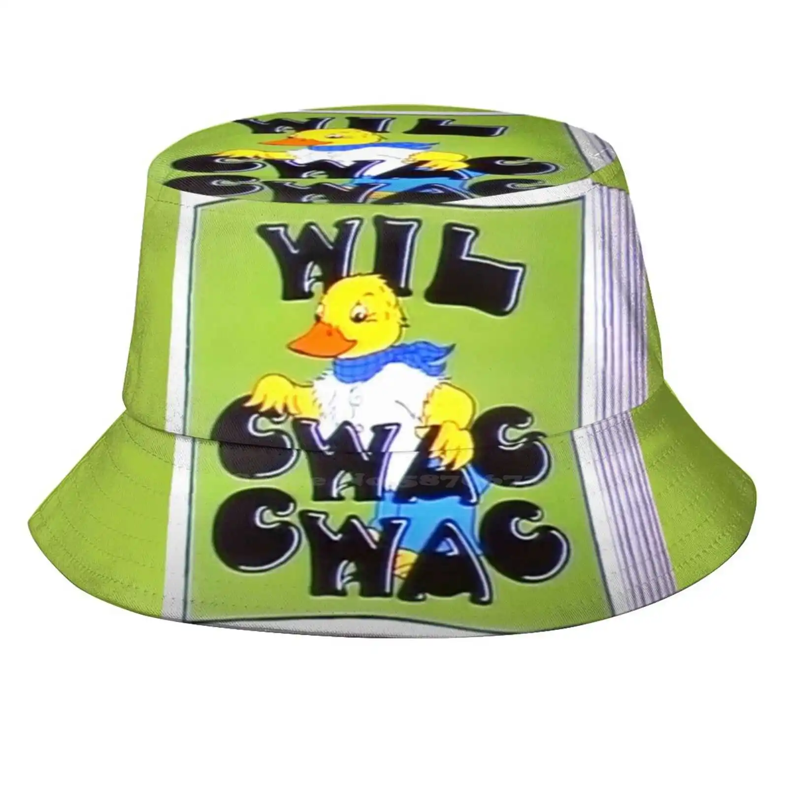 Wil Cwac Cwac / Will Quack Quack - Retro Children'S Tv Sun Cap Fisherman Hat Bucket Hats Cwac Cwac Welsh English Cartoon Tv 90S