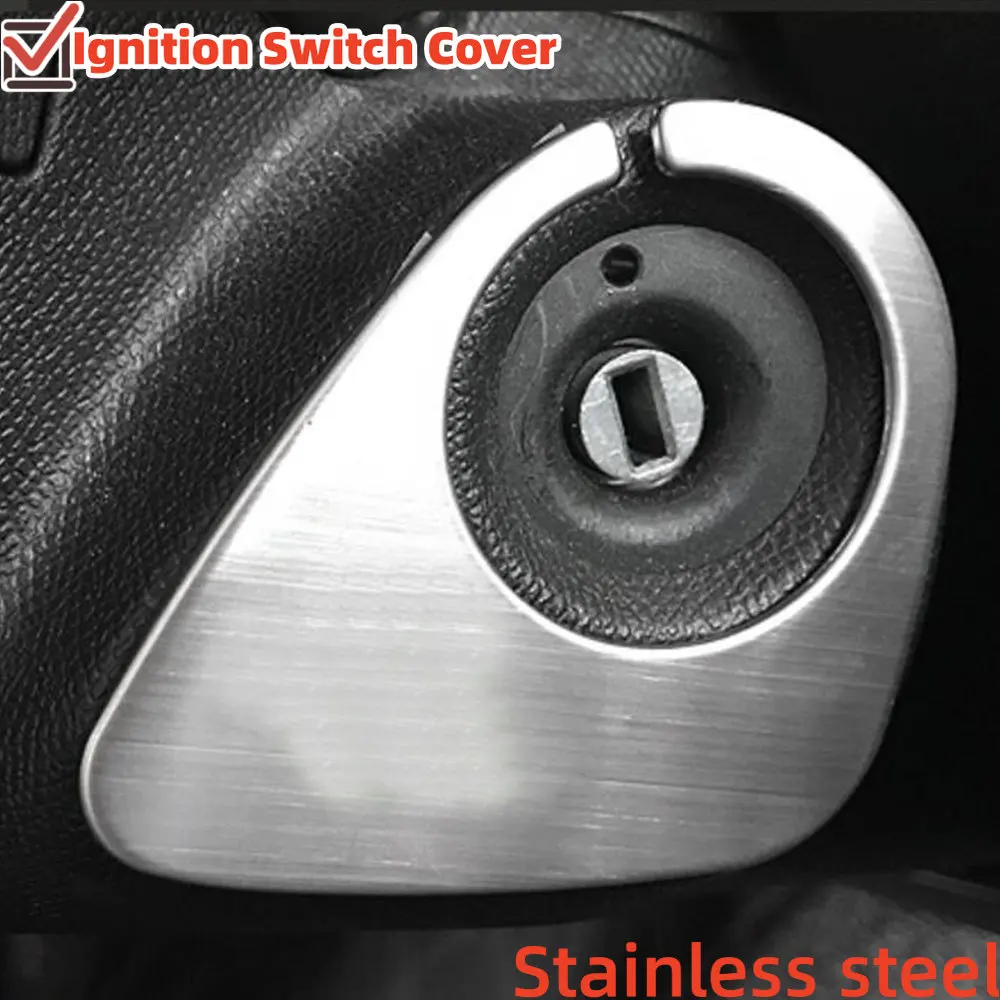 Stainless Steel Car Ignition Switch Sequin Trim for Peugeot 2008 208 308 408 508 3008 Start Button Ring Decoration Cover Acc.