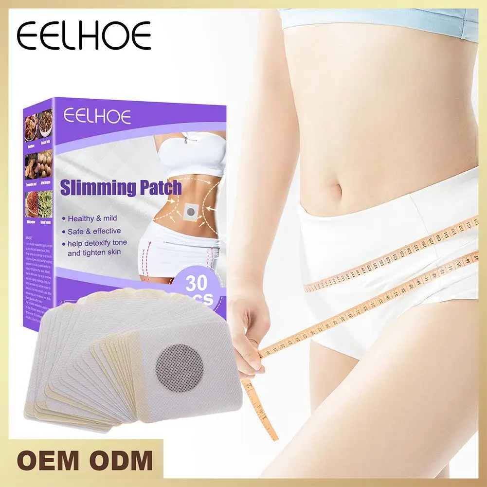 EELHOE Patch dimagranti Body Sculpting Belly Stickers brucia grassi perdita di peso corpo rassodante vita braccio sottile Slim ombelico Patch 30 pz