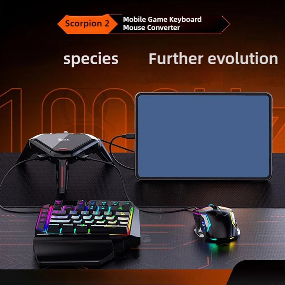 

TCE GAMWING 2 Mobile Game Throne Peripheral Keyboard Mouse Adapter Wired/Wireless Connection PD Fast Charging