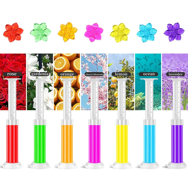 5pc Bathroom Toilet Cleaning Gel Flower Aromatic Deodorant Disinfection Long-Lasting Scent Dirt Removal Efficient Toilet Cleaner