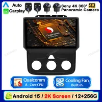 Android 15 Radio del coche para Dodge Ram 1500 2500 3500 2013 - 2018 inalámbrico Carplay Auto reproductor de vídeo Multimedia 4G WIFI 2DIN QLED BT