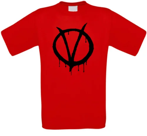 V for Vendetta V Like Vendetta Guy Fawkes Cult Movie T-Shirt