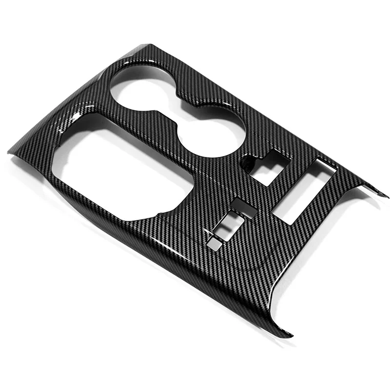 ABS ألياف الكربون مقبض ناقل حركة السيارة غطاء لوحة الإطار ملصق الكسوة اكسسوارات لتويوتا هايلاندر XLE 2020 20121 2022