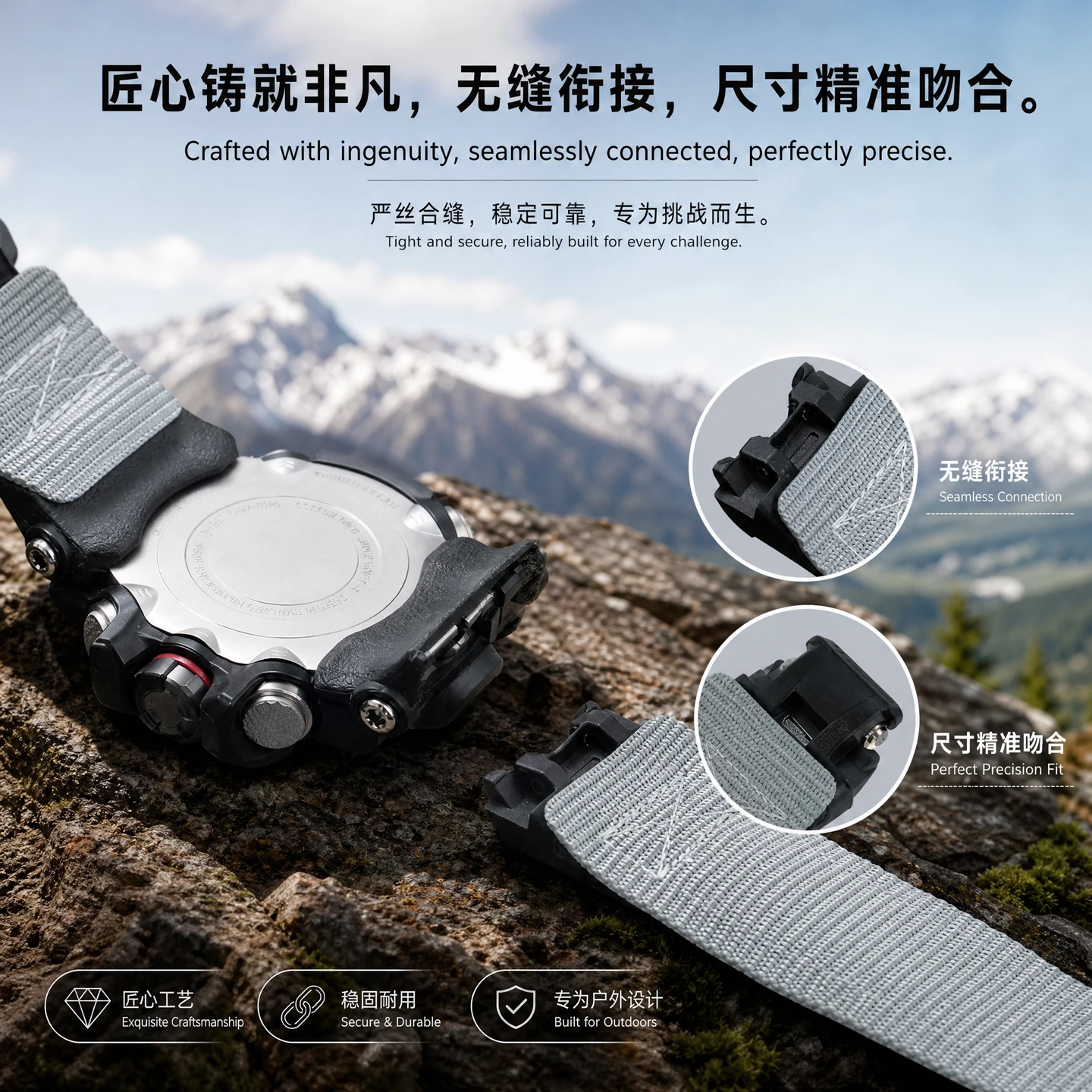 For Casio G-SHOCK Big Mud King Generation GWG-1000 to replace outdoor sports nylon watch strap accessories for men